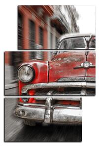 Obraz na plátně - Klasické americké auto - obdélník 7123FC (90x60 cm)