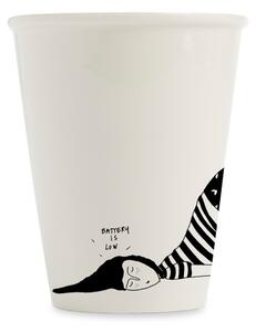 Porcelánový hrnek Battery Low 220 ml, 200 ml