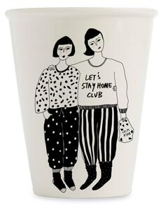 Porcelánový hrnek Stay home club 220 ml, 200 ml