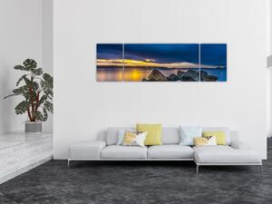 Obraz - Mraky nad vodou (170x50 cm)