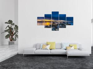 Obraz - Mraky nad vodou (125x70 cm)