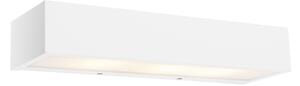 Designová podlouhlá nástěnná lampa bílá 35 cm - Houx