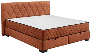 AMERICKÁ POSTEL, 180/200 cm, koňaková MID.YOU - Postele s úložným prostorem, Online Only