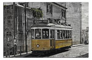 Obraz na plátně - Historická tramvaj 1121QA (120x80 cm)