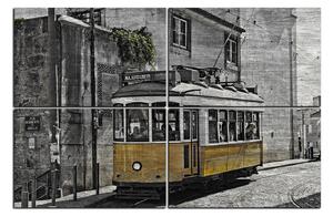 Obraz na plátně - Historická tramvaj 1121QE (90x60 cm)