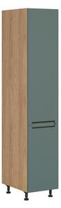 BRW Kuchyně Family Line Iris D-40/207-L/L, dub hikora/boho green matt