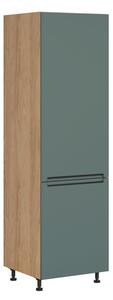 BRW Kuchyně Family Line Iris DL-60/207-L/L, dub hikora/boho green matt