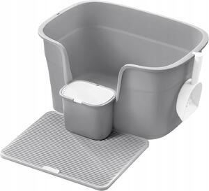 SONGMICS Kočičí toaleta Sofis 64 cm šedá