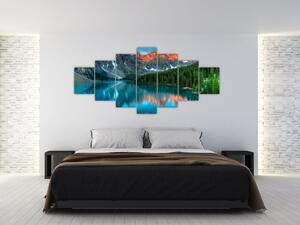 Obraz tyrkysového jezera (210x100 cm)