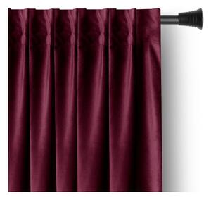 Vínový sametový dimout závěs 140x245 cm Pleat – Restilo