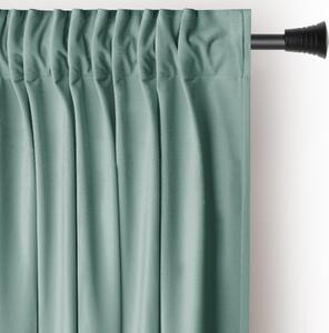 Světle zelený sametový dimout závěs 140x245 cm Pleat – Restilo