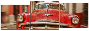 Obraz na plátně - Klasické americké auto - panoráma 5123D (90x30 cm)