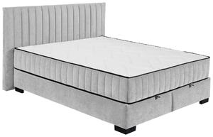 AMERICKÁ POSTEL, 160/200 cm, světle šedá MID.YOU - Postele s úložným prostorem, Online Only