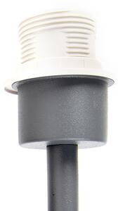 Moderní nástěnné svítidlo tmavě šedé 1-světlo s vypínačem - Combi