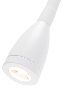 Moderní flexibilní nástěnná lampa bílá LED - Flex