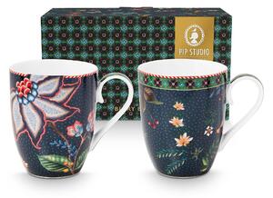 Pip Studio set 2 hrnků Berry Blues, 350 ml