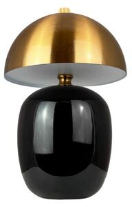 Stolní lampa Dyberg Larsen, Manhatten, stmívatelné, Černá, Obývací pokoj, Keramika, Skandinávský