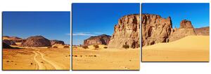 Obraz na plátně - Silnice v poušti - panoráma 5129E (90x30 cm)