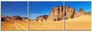 Obraz na plátně - Silnice v poušti - panoráma 5129C (90x30 cm)