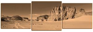 Obraz na plátně - Silnice v poušti - panoráma 5129FD (90x30 cm)