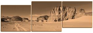 Obraz na plátně - Silnice v poušti - panoráma 5129FE (150x50 cm)