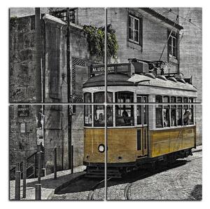 Obraz na plátně - Historická tramvaj - čtverec 3121QE (60x60 cm)