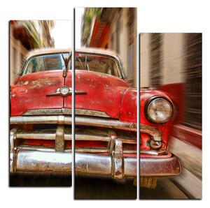 Obraz na plátně - Klasické americké auto - čtverec 3123C (75x75 cm)