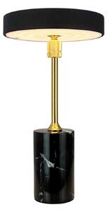 Stolní lampa Dyberg Larsen, Starlight, stmívatelné, Černá, Obývací pokoj, Kov, Design