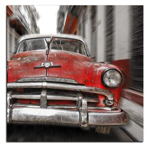 Obraz na plátně - Klasické americké auto - čtverec 3123FA (50x50 cm)