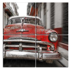Obraz na plátně - Klasické americké auto - čtverec 3123FE (60x60 cm)