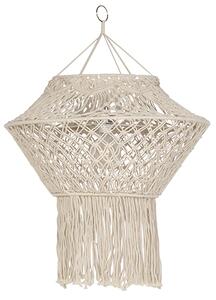 Stínidlo na lampu z makramé přírodní 90 cm