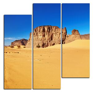 Obraz na plátně - Silnice v poušti - čtverec 3129D (75x75 cm)