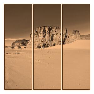 Obraz na plátně - Silnice v poušti - čtverec 3129FB (75x75 cm)