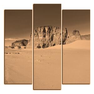 Obraz na plátně - Silnice v poušti - čtverec 3129FC (75x75 cm)