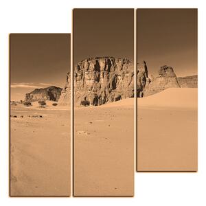 Obraz na plátně - Silnice v poušti - čtverec 3129FD (75x75 cm)