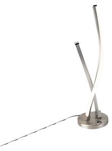 Designová stolní lampa z oceli včetně LED a dotykového stmívače - Paulina