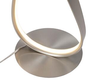 Moderní stojací lampa z oceli včetně LED a stmívače - Belinda