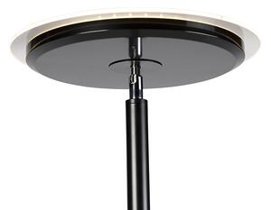 Moderní stojací lampa černá včetně LED s dotykovým stmívačem - Hanz