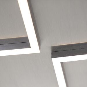 Designové stropní svítidlo z oceli včetně LED a stmívače - Plazas Mondrian
