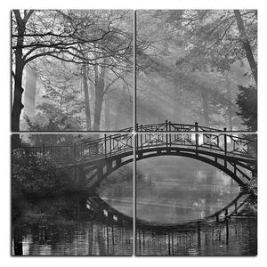 Obraz na plátně - Starý most - čtverec 3139QE (60x60 cm)