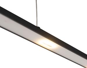 Designová závěsná lampa černá včetně LED s dotykovým stmívačem - Platina