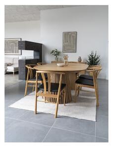 Kulatý rozkládací jídelní stůl s deskou v dubovém dekoru ø 120 cm Osaka – House Nordic 7