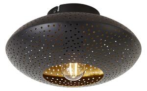 Orientální stropní svítidlo černé se zlatem 25 cm - Radiance