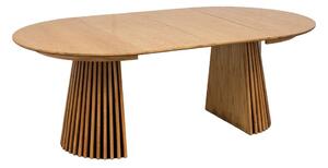 Kulatý rozkládací jídelní stůl s deskou v dubovém dekoru ø 120 cm Osaka – House Nordic 5
