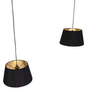 Moderní závěsná lampa černá - Lofty