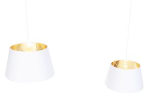 Moderní závěsná lampa bílá - Lofty