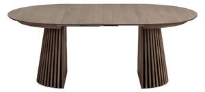 Kulatý rozkládací jídelní stůl s deskou v dubovém dekoru ø 120 cm Osaka – House Nordic 5