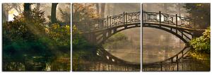 Obraz na plátně - Starý most - panoráma 5139B (120x40 cm)