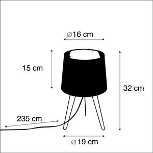 Moderní stolní lampa černá - Lofty