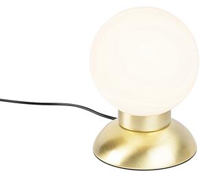 Designová stolní lampa zlatá stmívatelná včetně LED - Majestic